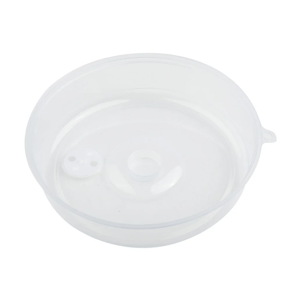 

Reusable Plate Cover Ventilated Microwave Splatter Clear Protector Steam/Fridge