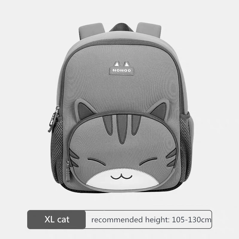 XL cat Рюкзак NOHOO с 3D рисунком, Детская сумка для девочек и мальчиков, школьные сумки mochila escolar, милые водонепроницаемые Рюкзаки для детского сада - Цвет: XL cat