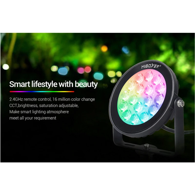 Miboxer FUTC01 FUTC02 FUTC03 FUTC04 FUTC05 Водонепроницаемый 6 Вт 9 15 25 RGB CCT газон садосветильник