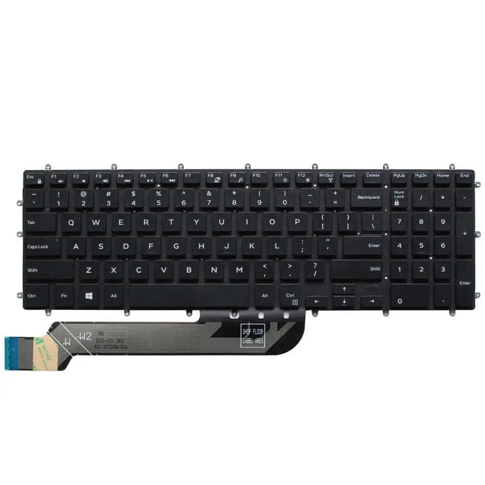 Замена Раскладка клавиатуры для ноутбука Dell Inspiron 5565 5567 5570 5575 7566 7567 7577 5765 5767 5770 5775