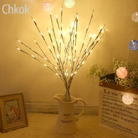 chkok willow branch led light tall vase filled branch light christmas decoration party wedding branch light