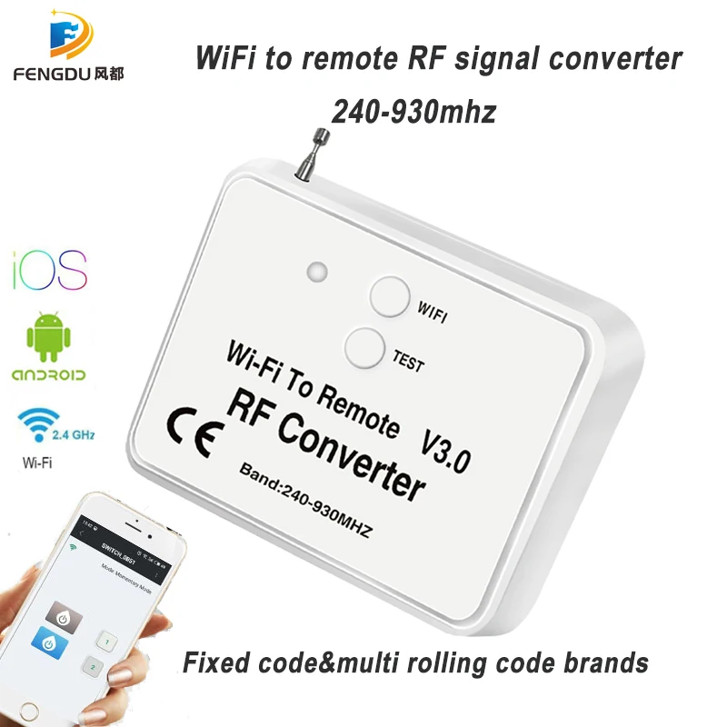 Универсальный переключатель дистанционного управления Wi-Fi 433 МГц 868 |