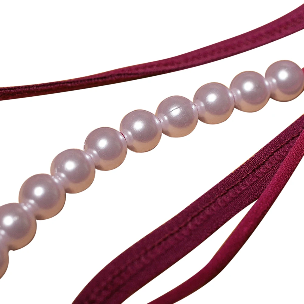 

2021 New Sequins Embroidery Butterfly Pearl Panties Erotic G-string Open Crotch Panties Hollow Out Transparent Underwear