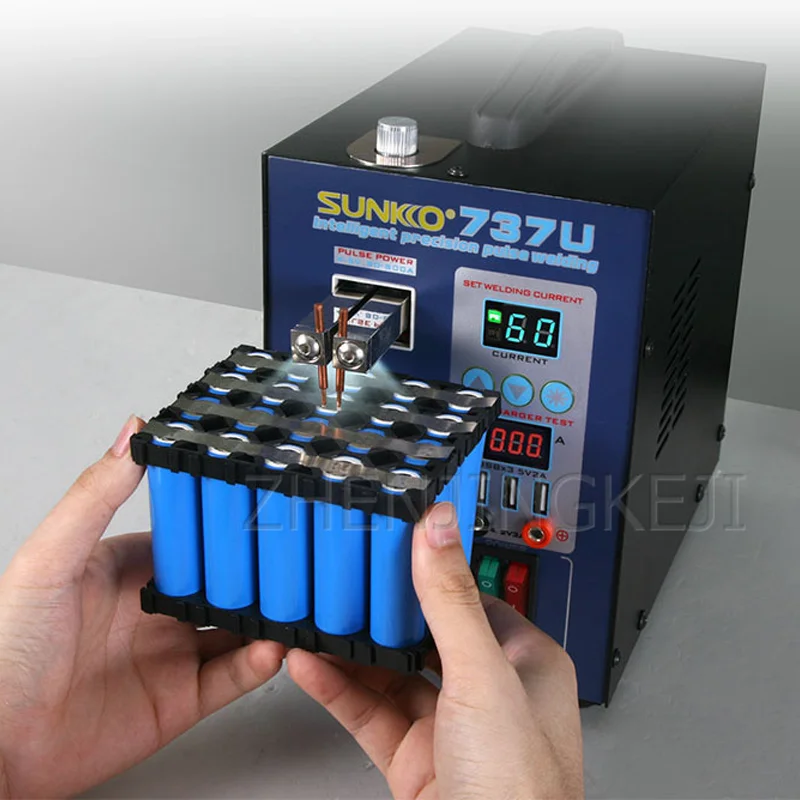 

Spot Welding Small Handheld Accurate Digital Display Lithium Battery Butt Welder Charger High Power 2500W Pulse Resistance 220V