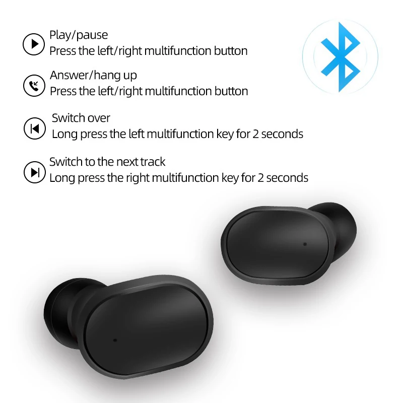 YUNAO A6S беспроводные Bluetooth наушники ln-ear мини наушники бинауральные HD наушники с микрофоном Поддержка Siri voice PK i80 i200 tws наушники