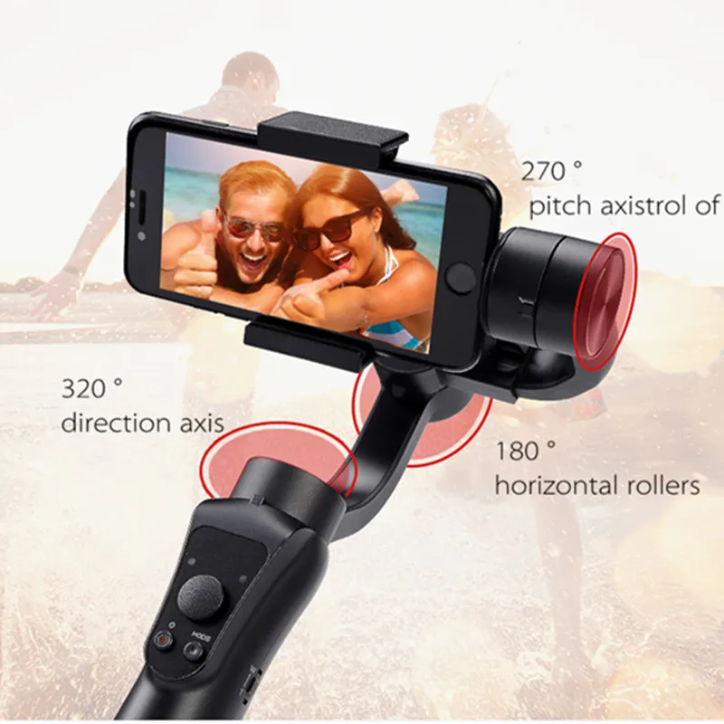 Шарнирный стабилизатор для камеры GoPro ручной Портативный гладкой 4 3 Axis H с фокусом