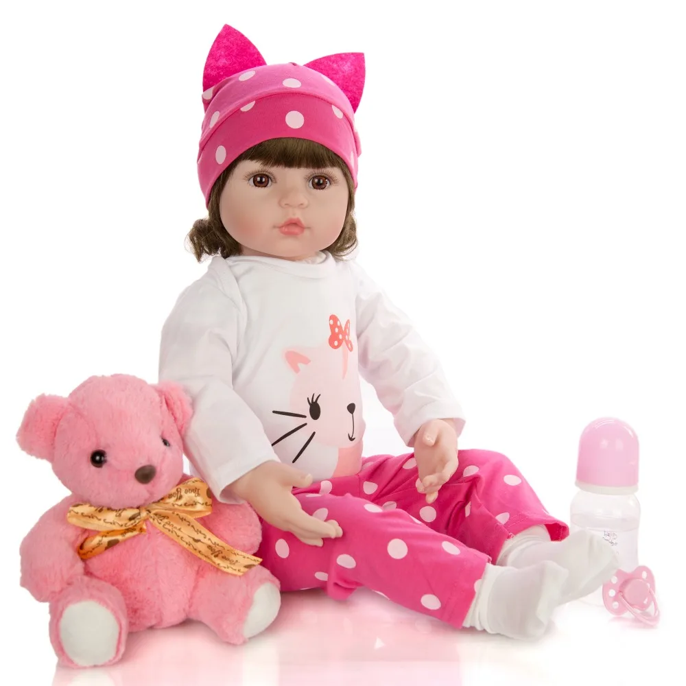 Милая силиконовая кукла-младенец 60 см игрушки как настоящая принцесса живая