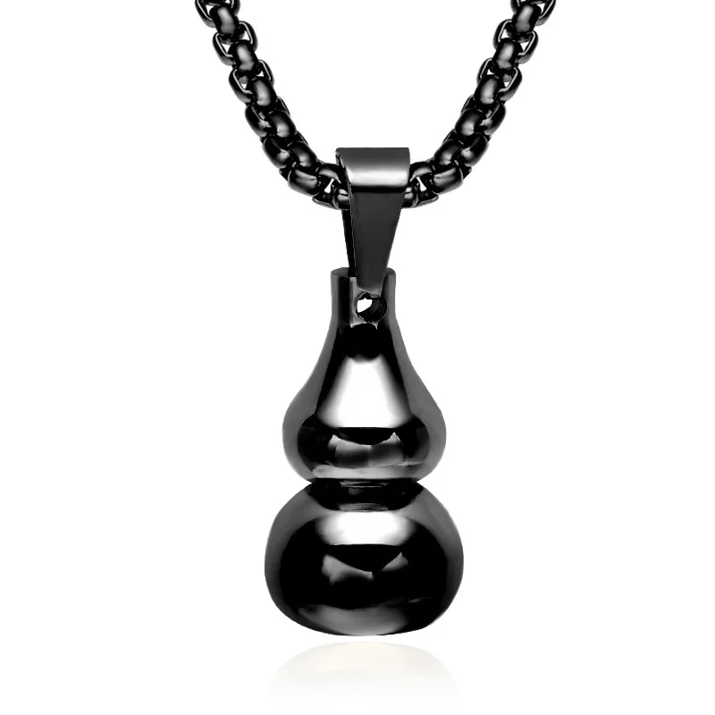 Gourd может открыть подвеска флакон духов из титановой стали ожерелье нержавеющей