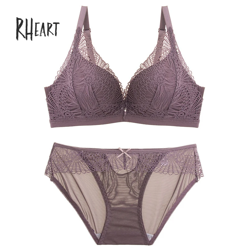 Roseheart женский модный красный фиолетовый комплект нижнего белья пуш ап