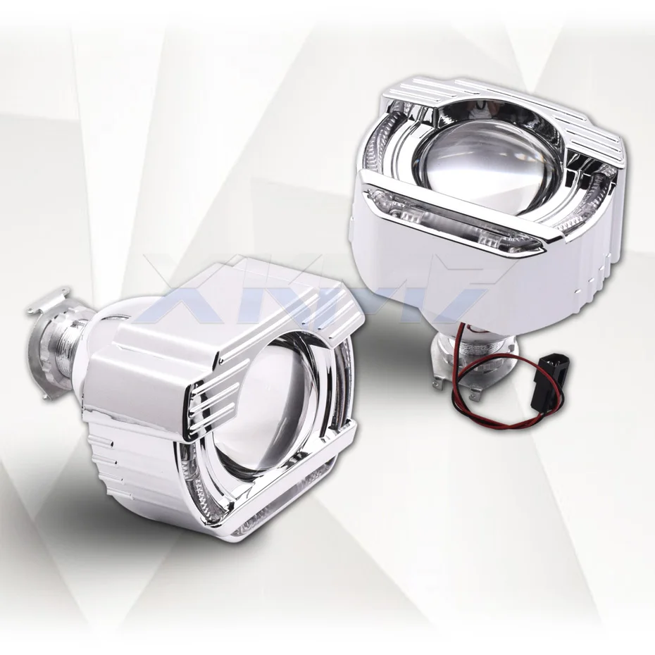Линзы для фар Mini 2,0 angel eyes Bi-xenon объектив H1 HID проектор светодиодный Halo комплект для H4 H7 автомобильные фары аксессуары для модификации DIY