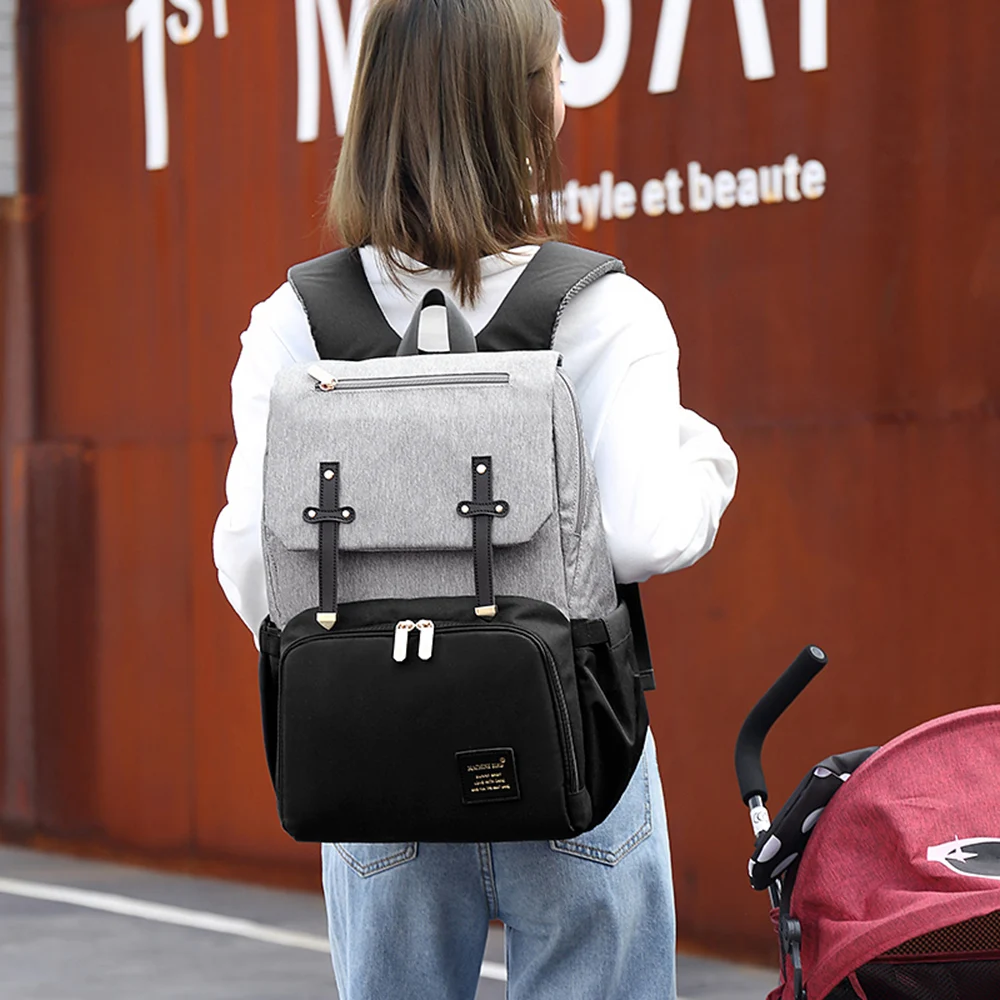 

Maternity Diaper Bag USB Mommy Nappy Baby Care Backpack Fashion Travel Nursing Backpacks for Mom Multifunction Stroller Bags