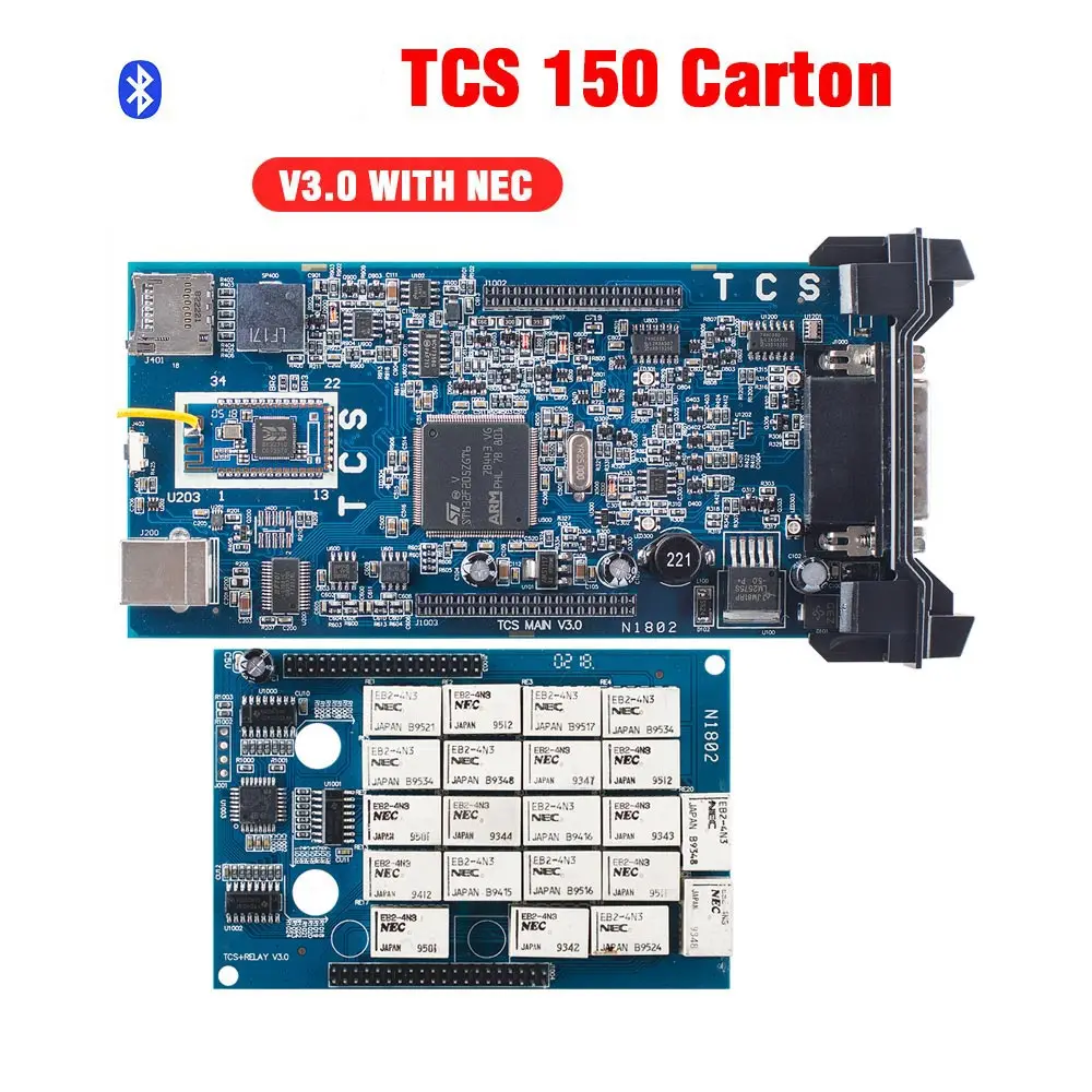 tcs 150 1 V2015.R3 супер cdp tcs pro многоязычный obd2 Диагностический Инструмент tcs с bluetooth для автомобиля грузовика - Цвет: tcs 150 1