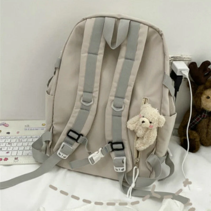

Backpacks Women Multi-Pocket Large Capacity Students School Bags Nylon Bag Leisure Chic Backpack Korean Style Harajuku Couples