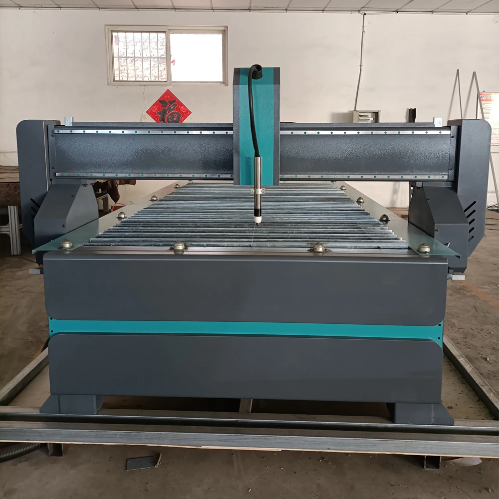 Новый тип сверхмощный 1325 синий цвет CNC машина для резки плазмы с независимым