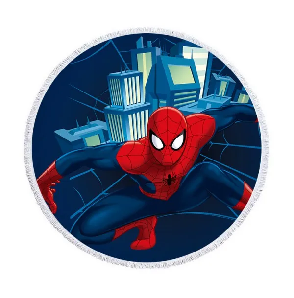Spiderman 2 Пляжное полотенце из микрофибры с рисунком Минни Микки Мауса, Стич спадермана Софии, спортивное банное полотенце с кисточками для детей, мам - Цвет: Spiderman 2