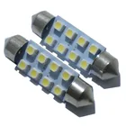 100 шт. белые светодиодные гирлянды лампы для салона автомобиля лампы для чтения номерного знака c5w 31 мм 36 мм 39 мм 41 мм автомобильные лампы