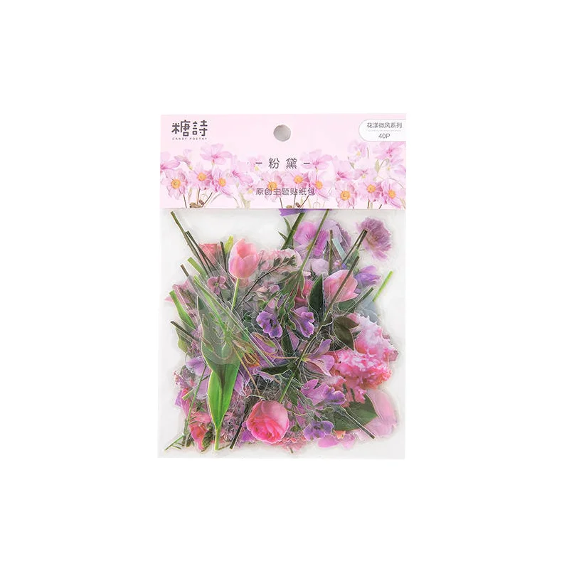 

Flower Pet Adhesive Retro Little Fresh Transparent Plant Proof Ddaisy Daisy Water Hand Decoration