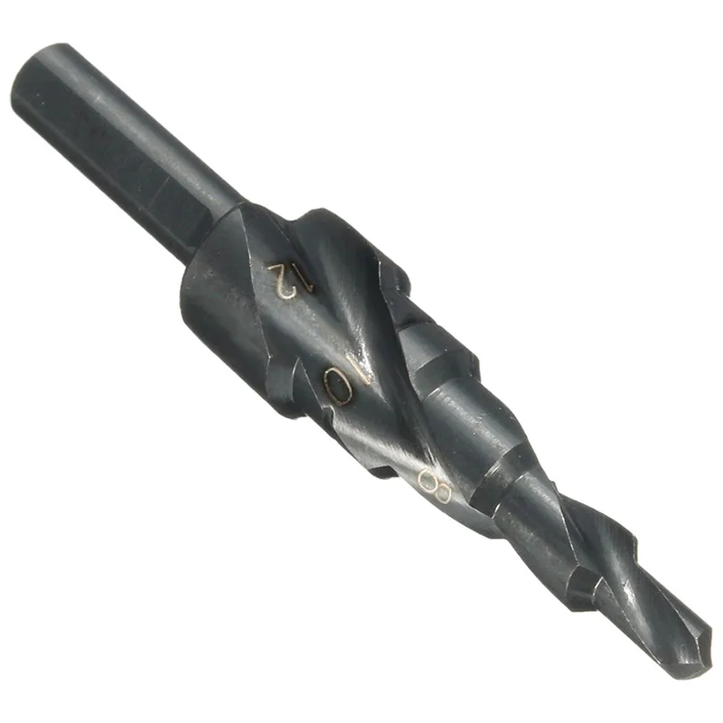 

3X HSS Spiral Grooved Step Cone Drill Drills Bit 4-12 4-20 4-32mm Hole Cut Steel