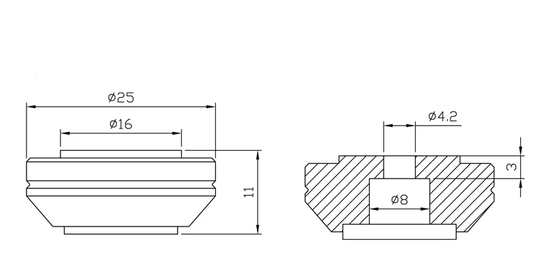 

lyele 25x10mm aluminum chassis feet power amplifier feet
