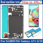 100% Оригинальный 6,7 ''Super AMOLED дисплей для Samsung A71 A715 A715F A715FD Полный ЖК-дисплей сенсорный экран дигитайзер в сборе запасные части