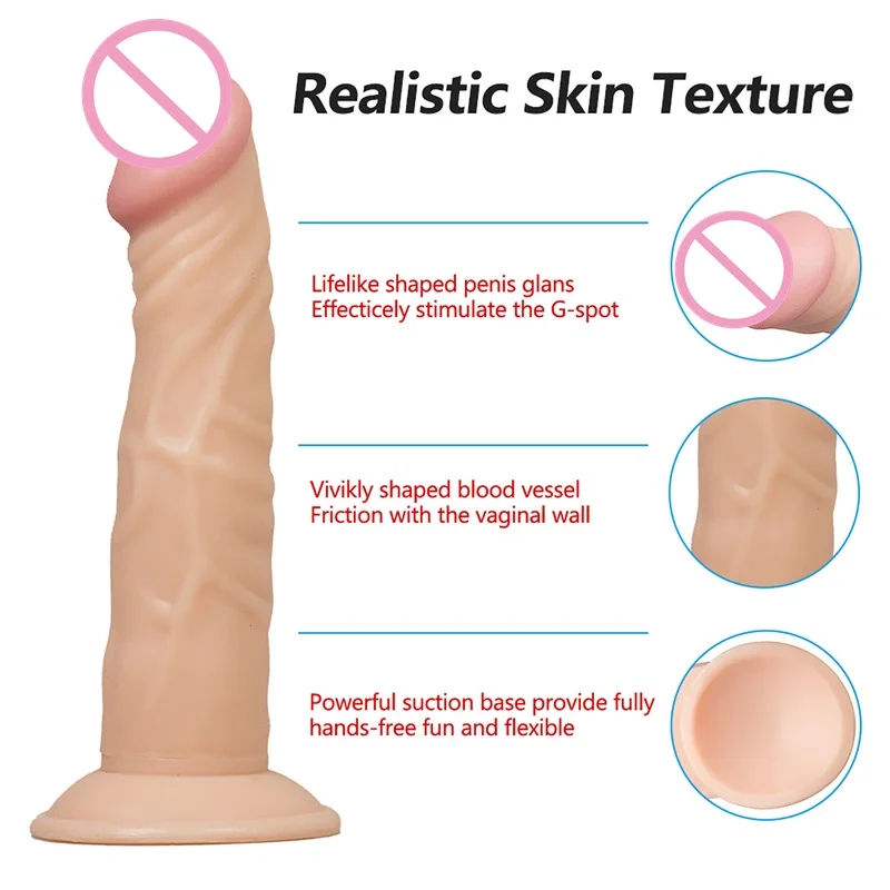 Фаллоимитатор на присоске реалистичные секс-игрушки для женщин фаллоимитатор
