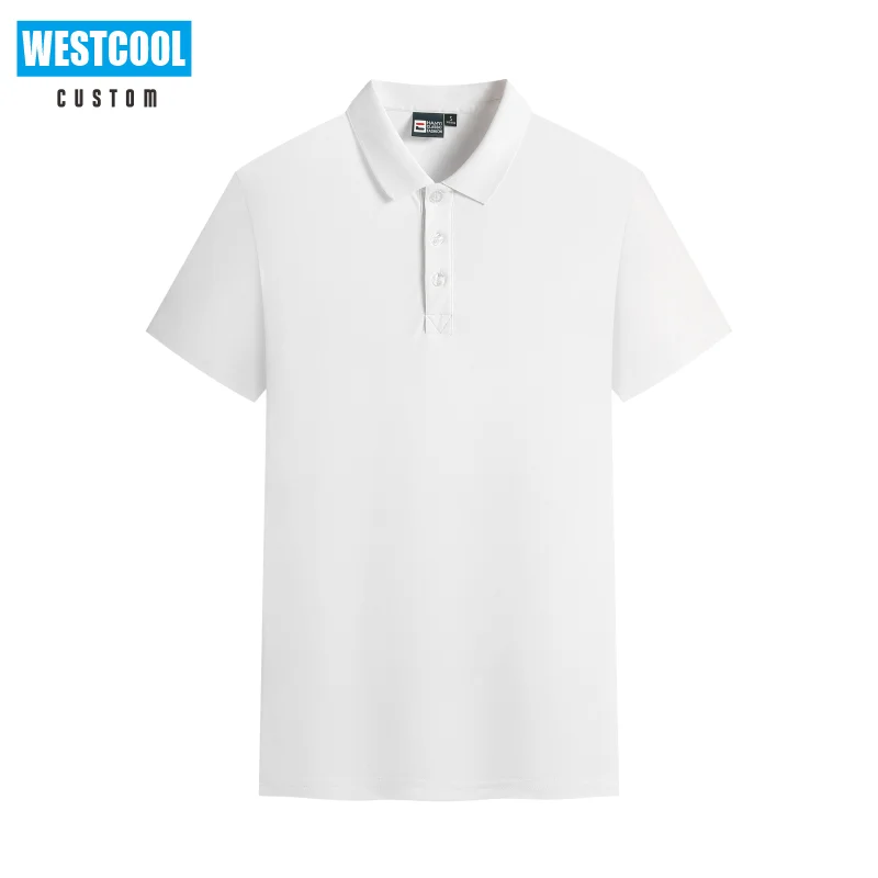 Летняя повседневная мужская и женская недорогая рубашка-поло WESTCOOL с коротким