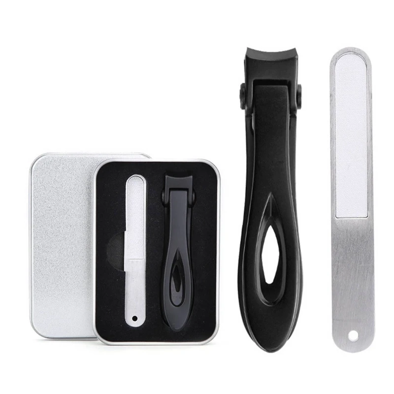 

Nail Clipper Wide Jaw Opening Stainless Steel Toenail Cutter with Nail File Large Fingernail Trimmer
