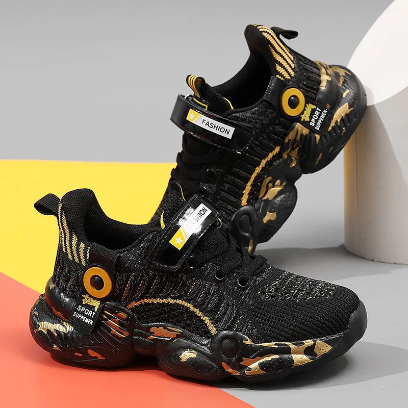 Детская обувь кроссовки для мальчиков Детские Молодежные беговые дышащая