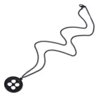 Тапочки в виде персонажа аниме черная кнопка череп ключ воротник ожерелье из фильма ужасов Коралина ожерелье Гарри Скелет реквизит, ювелирные изделия