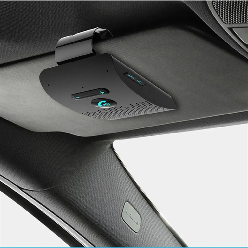 Гарнитура Hands Free, Универсальный Bluetooth автомобильный комплект, беспроводная гарнитура, динамик, телефон, козырек для телефона, Bluetooth динамик, Новинка