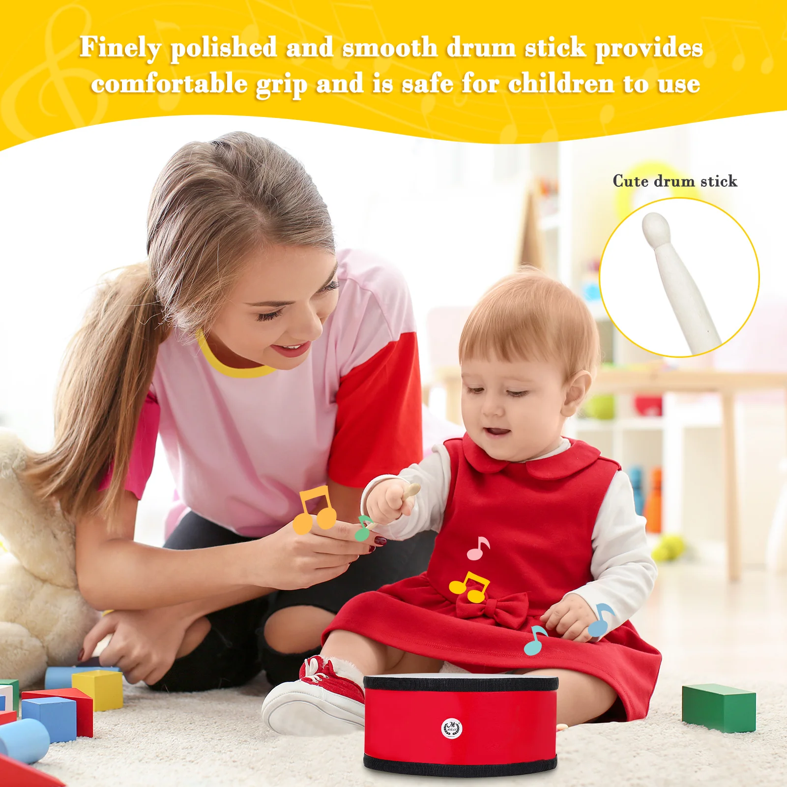 Muslady Hand Drums 8-inch Portable Drum Kids Toy | Спорт и развлечения