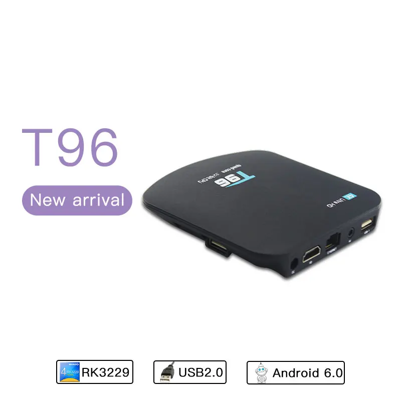 Android BOX WiFi телеприставка 4K * 2K 6 0 Интернет ТВ приставка 1G/8G четырехъядерный 100M LAN KODII