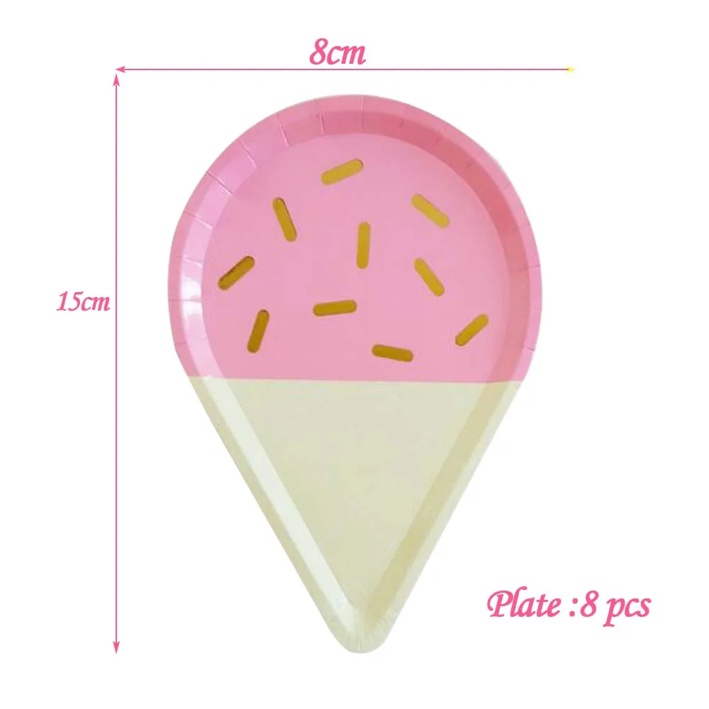 Праздничная тарелка одноразовый Лед Крем лоток для детей для именинного пирога ручка кастрюли маслостойкий бумажный лоток