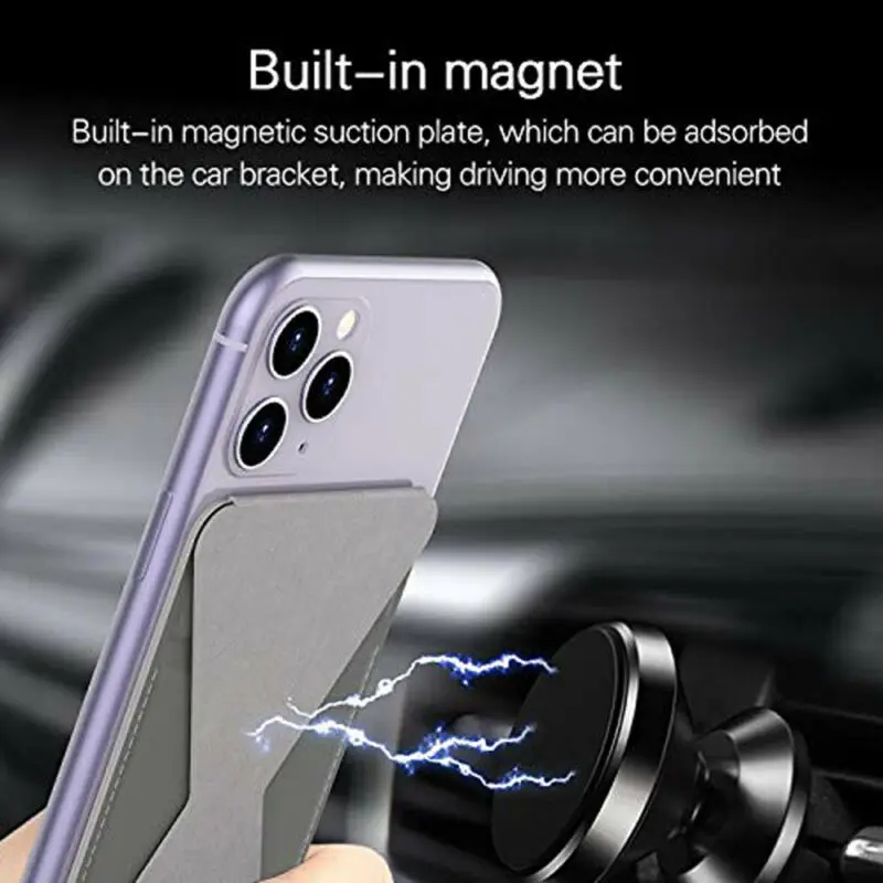 Магнитный держатель для мобильного телефон с кольцом и пряжкой складной