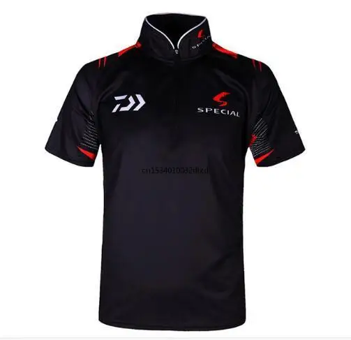 

New Daiwa Brand Men Short Sleeve Fishing Shirt Outdoor Sport Shirts Breathable Men Anti Uv Sun Clothing Mens Fishing Jersey
