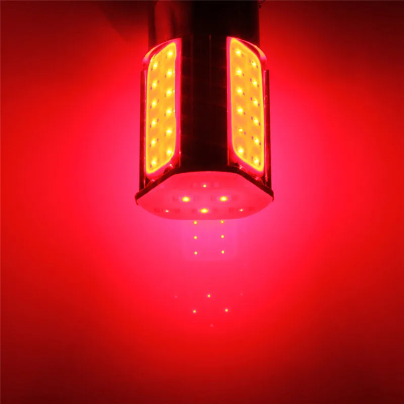 1Pcs 1156 Red 3500K BA15S 4 COB LED Low Consumption High Bright Long Life Car Tail Stop Brake Light 12V Turn Signal Bulb#290323 |