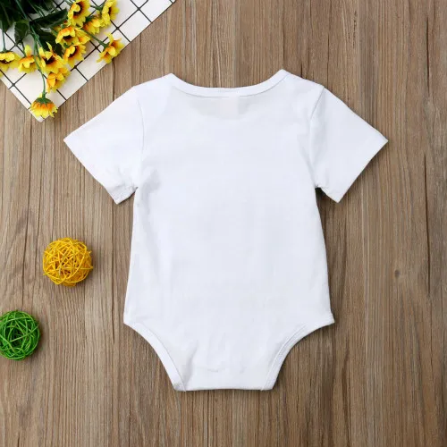 Детский хлопковый комбинезон для мальчиков и девочек футболка с надписью Sister