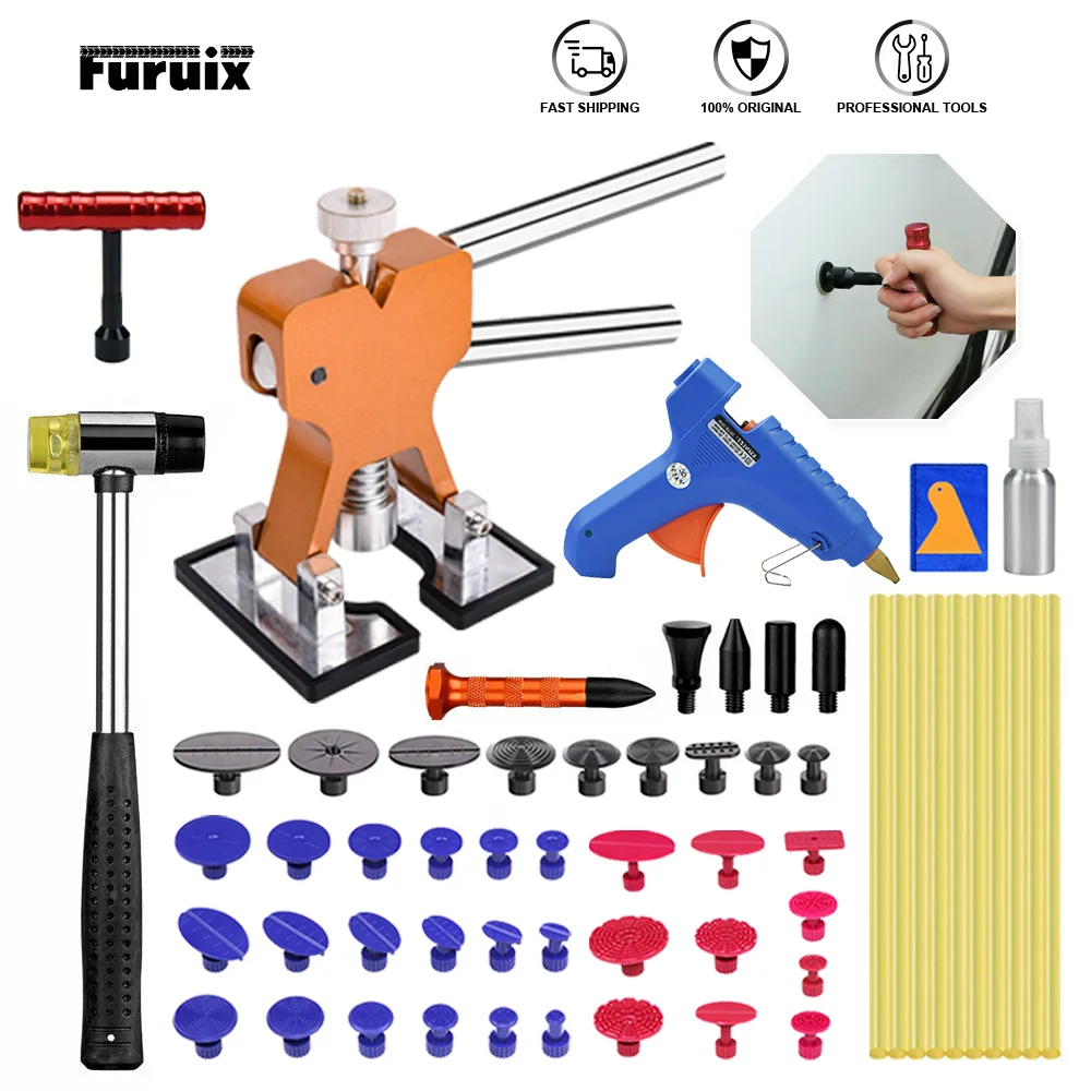 Инструмент для беспокрасочного ремонта вмятин комплект удаления с мостовым