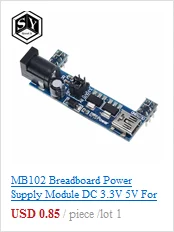 Great IT MB102 макетный модуль питания+ MB-102 830 точек без пайки прототип хлебная плата комплект+ 65 гибких перемычек