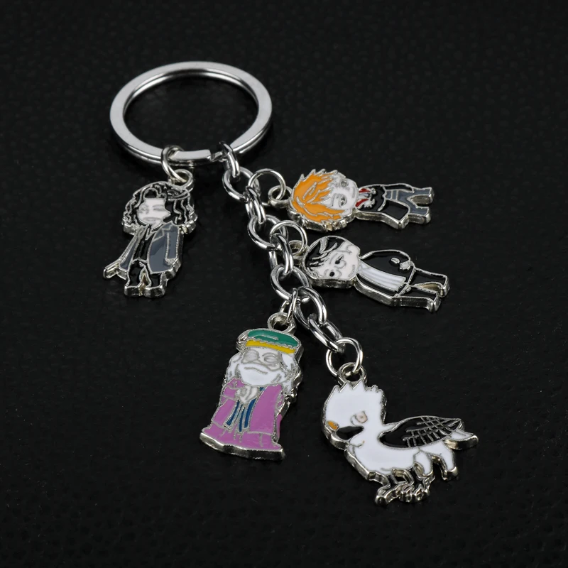 

New HP Keychain For Keys Owl Enamel Keyring Pendant Fans' Gifts-50