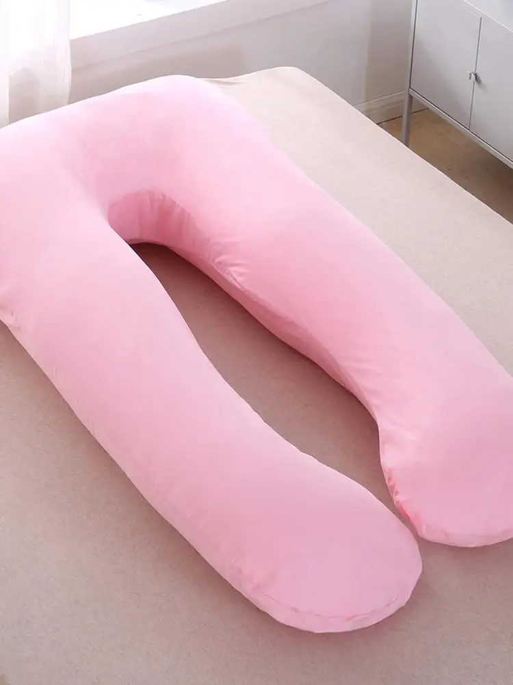 Funda de almohada de 160x80cm para embarazadas, funda de almohada tipo U Lumbar, protecci&oacute;n lateral multifunci&oacute;n, para mujeres embarazadas-4