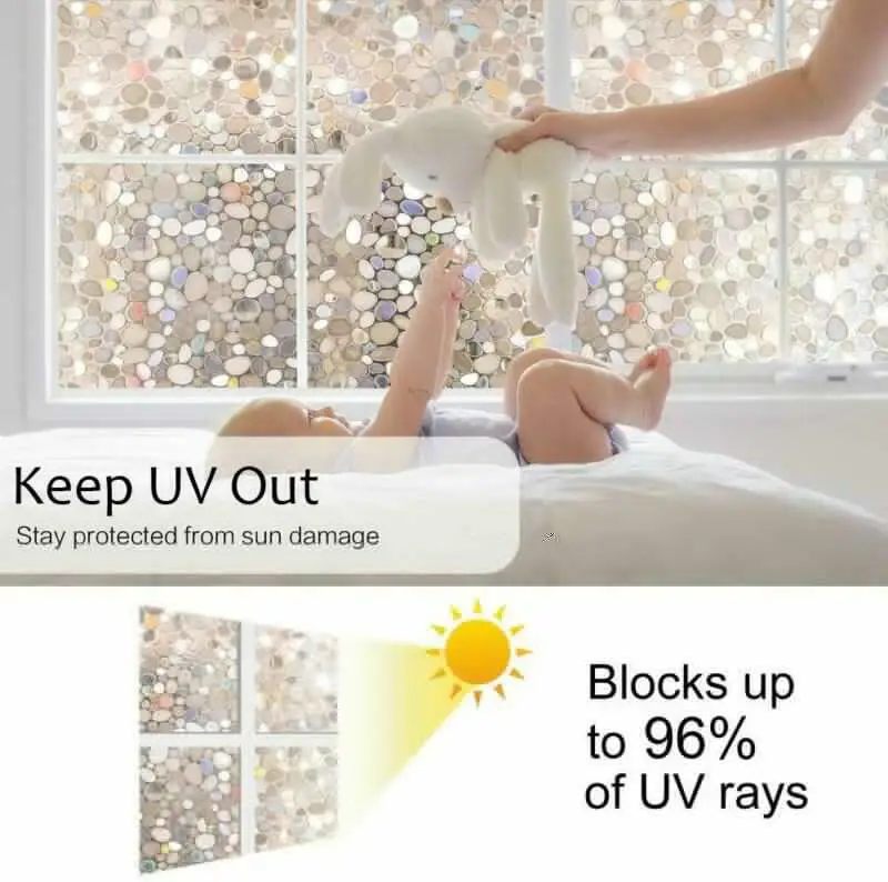 Окно конфиденциальности матовая пленка витражное стекло 3D галька статический