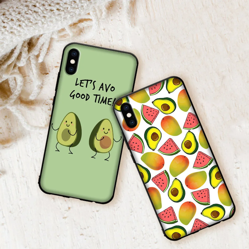 avocado soft cover case for iphone 12 11 pro x xs xr max free global shipping