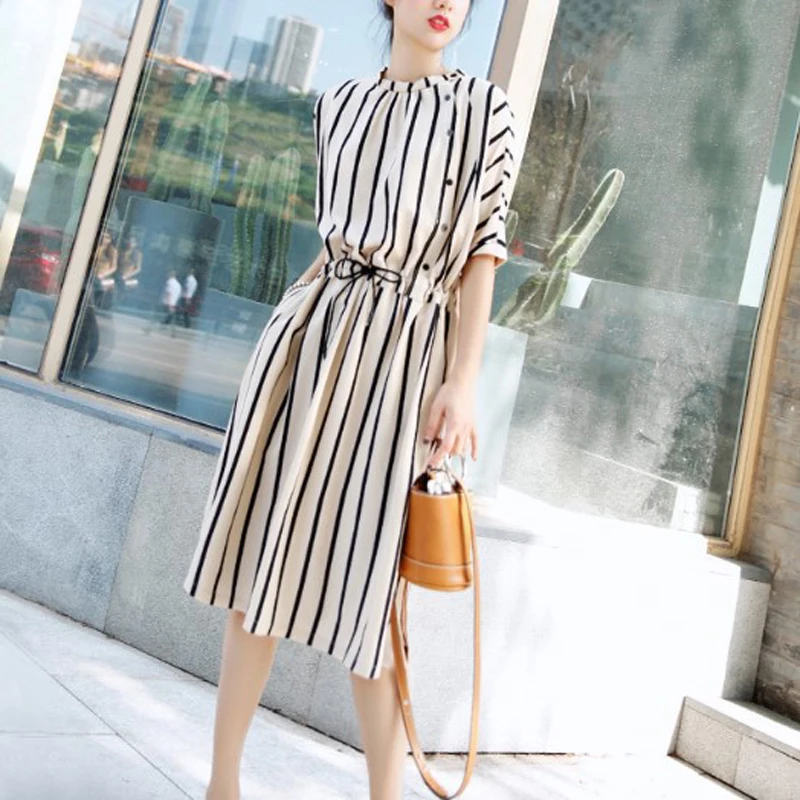 2019 женские элегантные вечерние платья больших размеров Vestido Женские полосатые