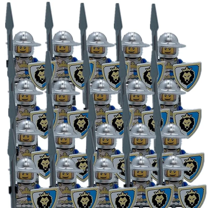 20 шт. Минифигурки средневековых рыцарей Асгарда солдат клон аксессуары детские