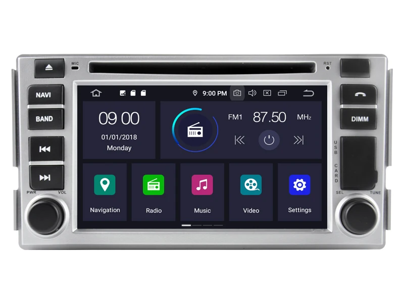 AVGOTOP Android 9,0 4 Гб+ 64 ГБ Автомобильный dvd-плеер для HYUNDAI SANTA FE 2007-2011/ELANTRA 2000-2006 ips HD экран навигация