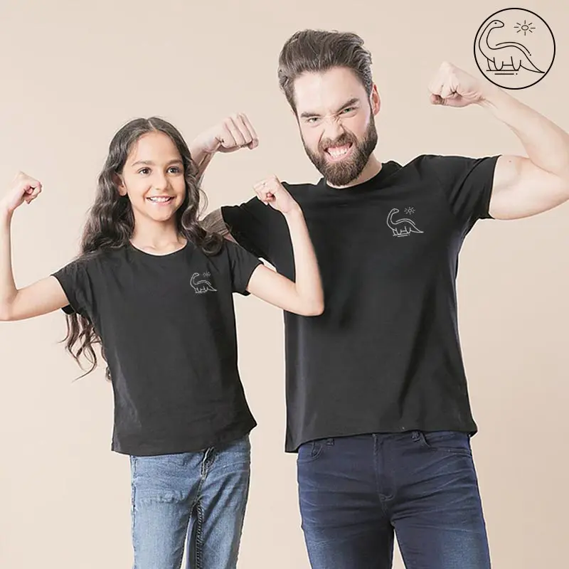 Забавная семейная одежда для мамы дочки папы и сына Одинаковая маленьких девочек