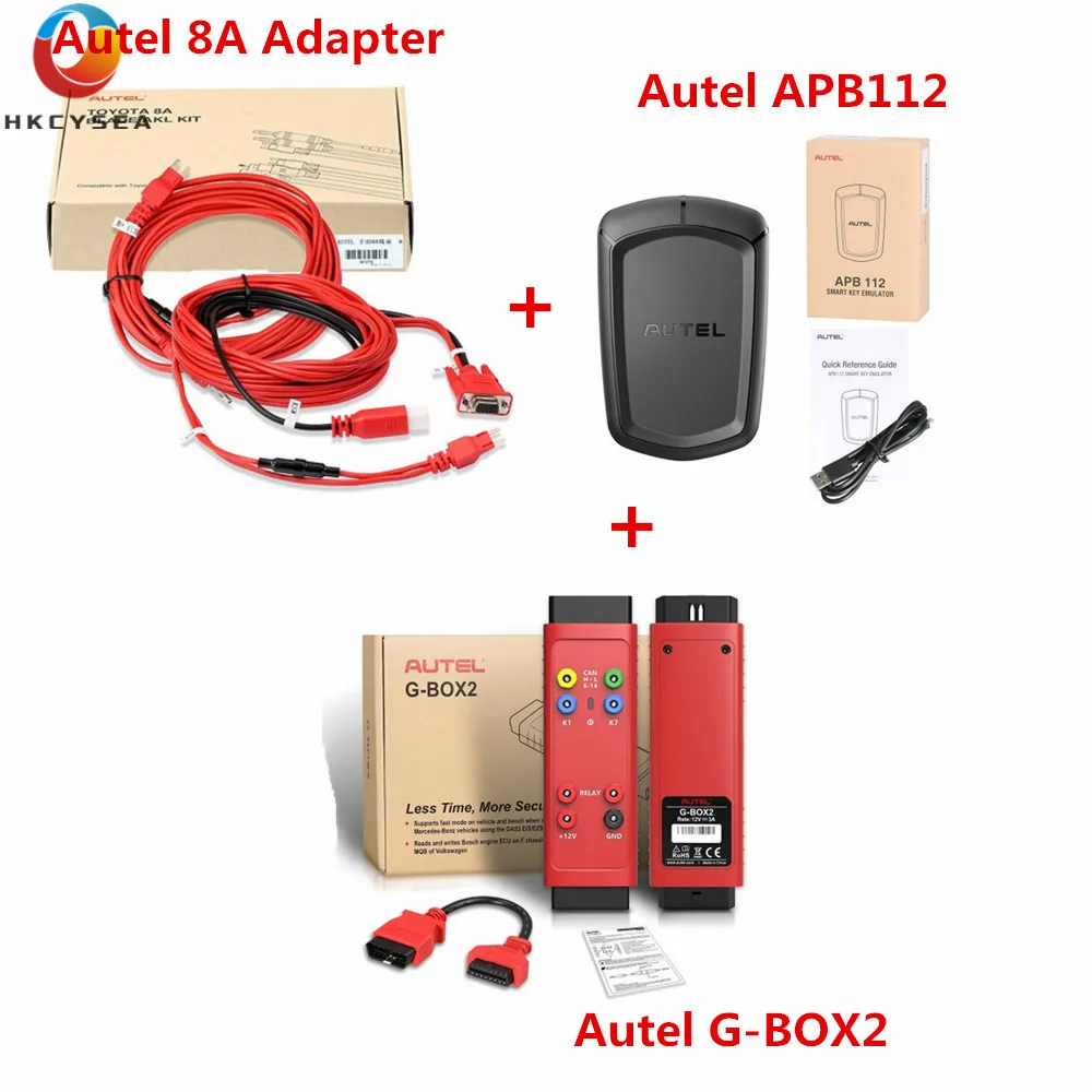 Адаптер Autel 8A для Toyota не умный ключ все ключи потеряются с G BOX2 и APB112 эмулятор