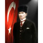 Алмазная 5D Вышивка с персонажами Mustafa Kemal Ataturk, алмазная живопись, вышивка крестиком, мозаика, украшение для дома CV128