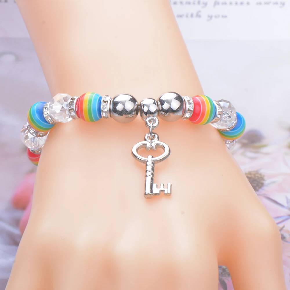 Плюшевый шар стеклянный браслет из бисера гордость натуральный камень нить